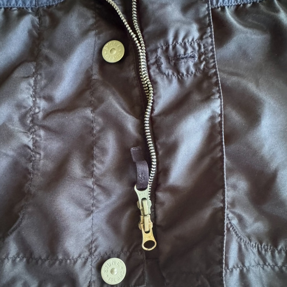 STONE ISLAND Blue/Black TELA Technology Lightweight Jacket sz.M, 100%Genuine,NWT - Picture 8 of 11
